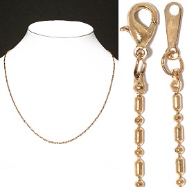12pc 16" Thin Chain Necklace Gold NK519