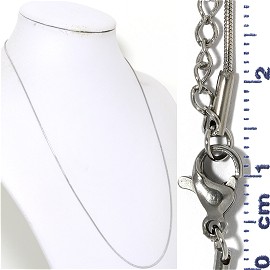 12pcs 20" to 22" Stainless Steel Snake Chain Necklace 1mm NK643 12pcs 20" to 22" Stainless Steel Snake Chain Necklace 1mm NK643
