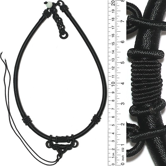 17" - 20" Inches Long Asian Rope Black NSC04