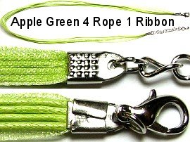 18"Light Apple Green Ribbon Rope Ns103
