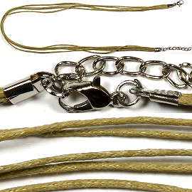 1pc 18" 5-String Necklace Cord Tan Ns112