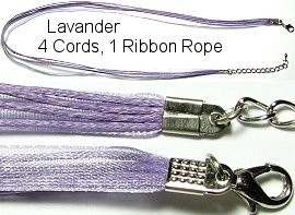 18"Lavender Ribbon Rope Ns119