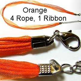 18"Orange Ribbon Rope Ns139