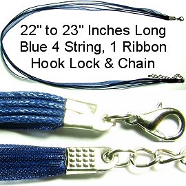 Blue 4 String, 1 Ribbon 23" Narrow Head Ns180