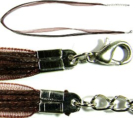 22"Dark Brown Ribbon Rope Ns244