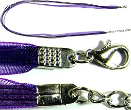 Dark Purple 4 Rope, 1 Ribbon 23" Cord Ns253
