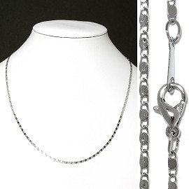 1pc 16.5" Chain Necklace Silver 3mm Wide Ns436