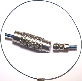 10pcs-pk 18" Cord Metal Wire Choker Screw Teal NK052