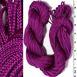 55' Feet Woven Shamballa String 1/16" Wide Purple Ns553