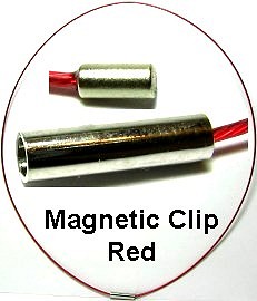 10pcs-pk 18" Cord Metal Wire Choker Magnetic Red NK060