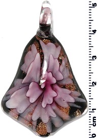 Glass Pendant Final Sale Bell Pink PD1293