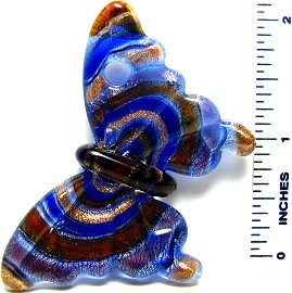Blue Butterfly Glass Pendant PD1401
