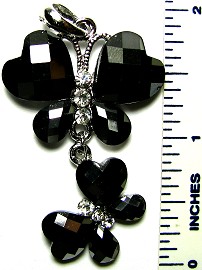 Obsidian Pendant Butterfly Hanging PD2067