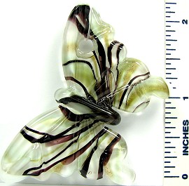 Black White Butterfly Glass Pendant PD2319