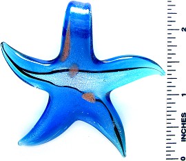 Blue Starfish Glass Pendant PD2832