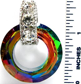 Aura Borealis O Crystal Pendant PD2847