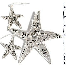 Set Pendant Earring Silver Starfish PD4027