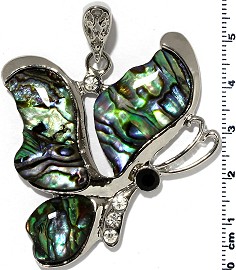 Abalone Pendant Butterfly PD441