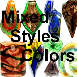 Mix Best Sellers Glass Pendants 12pcs PDMIX12