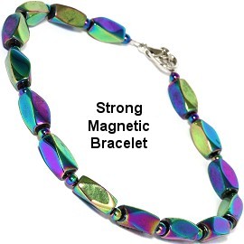 Strong Magnetic Anklet or Bracelet 10" Inches Hematite SBR445