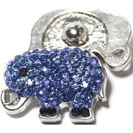 1 PC 18MM Number 1 Rhinestone Silver Snap Candy Charm KB7144 CC1844 