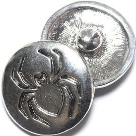 1pc 18mm Spider Snap On Charm ZR1231